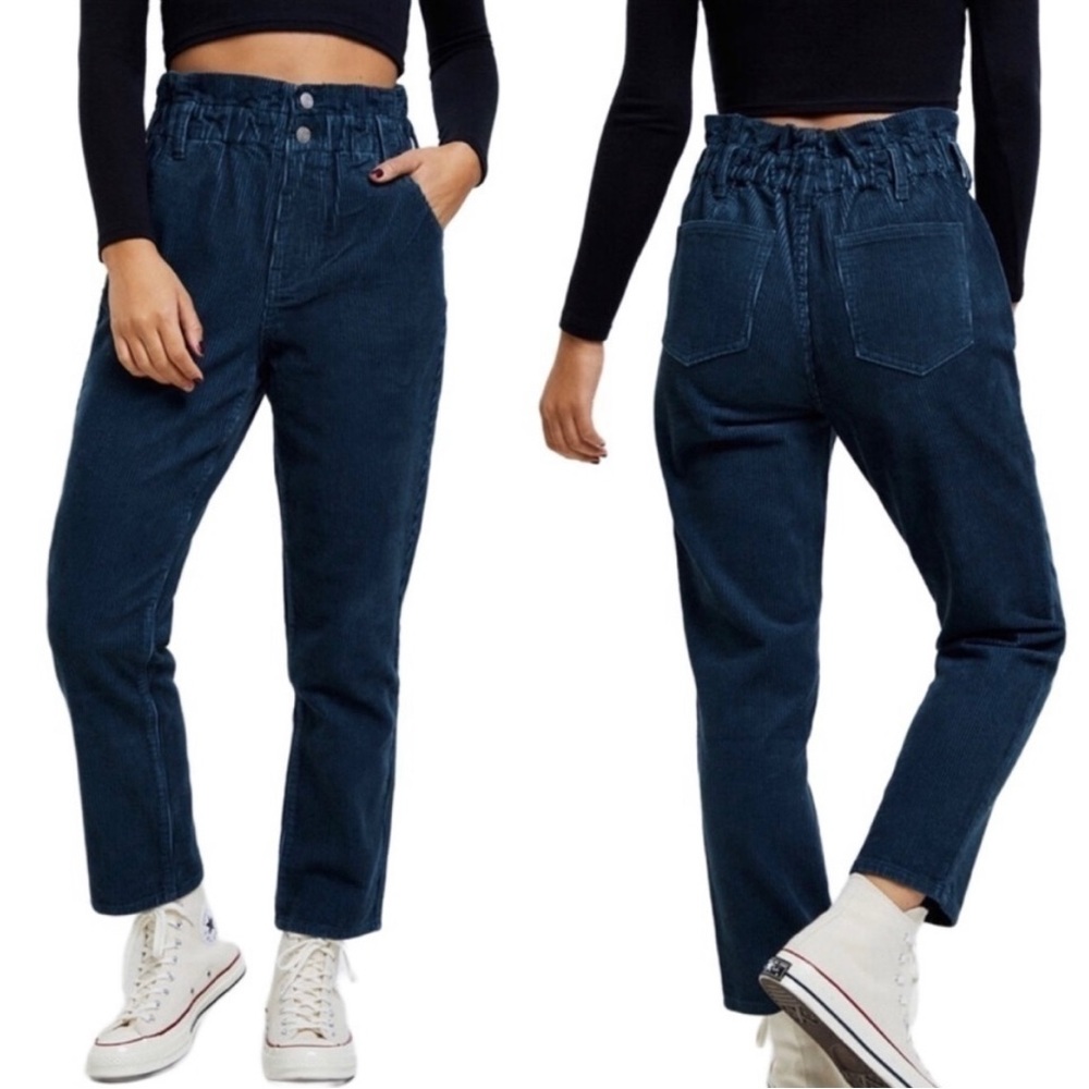 Pacsun Paperbag Corduroy Mom Jeans
